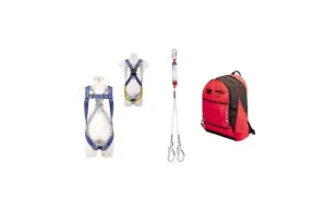 Set protecție la cădere 3M™ Protecta® pentru schele, ham universal, mijloc de legătură dublu 1,3 m și rucsac