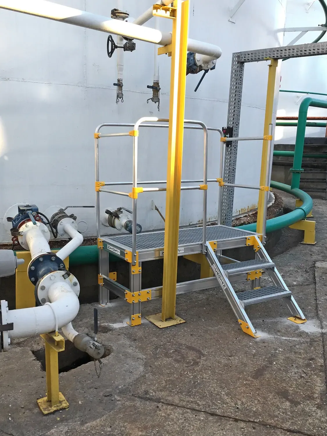 Platformă de acces pentru rezervoare, silozuri și HVAC — imaginea 19