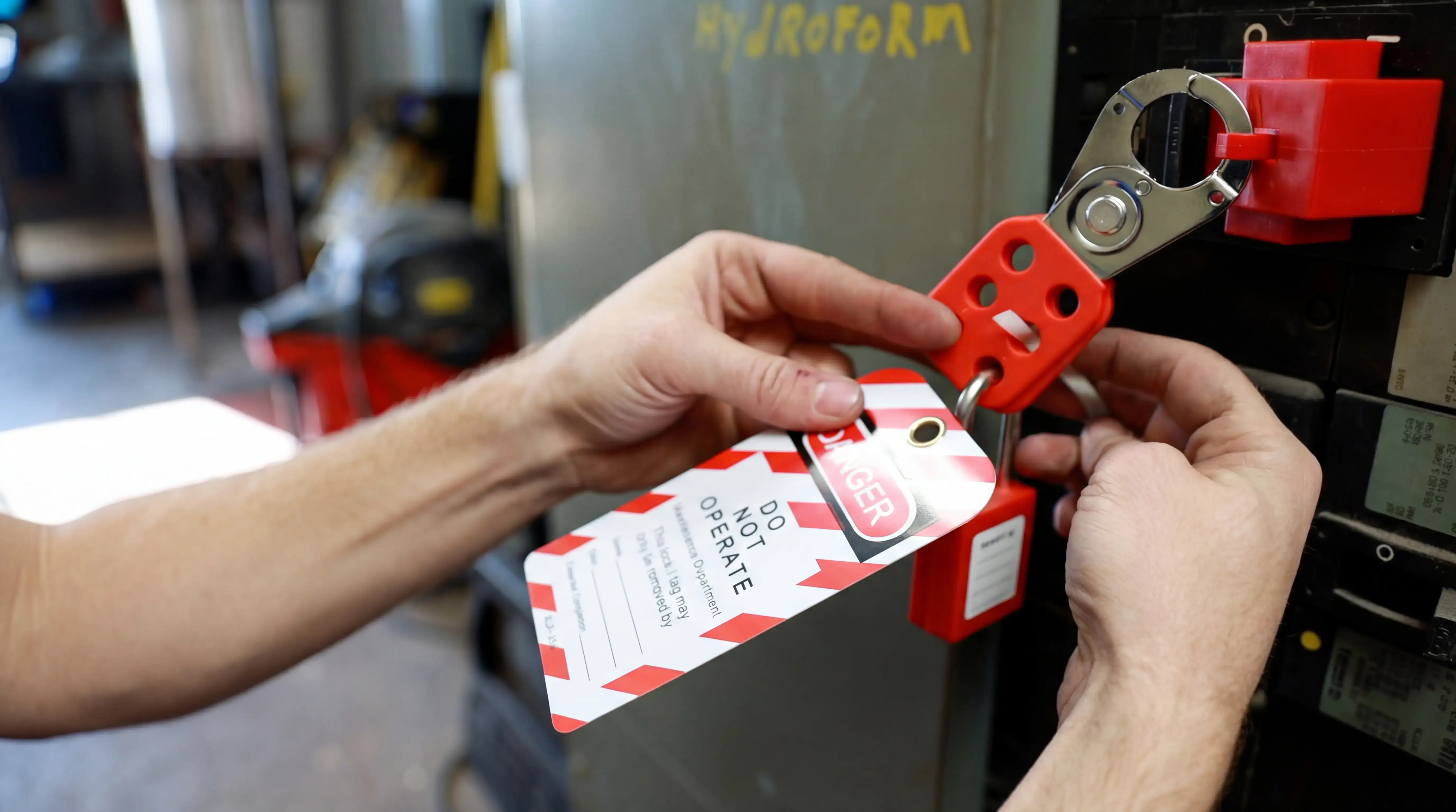 Lockout Tagout control energii periculoase