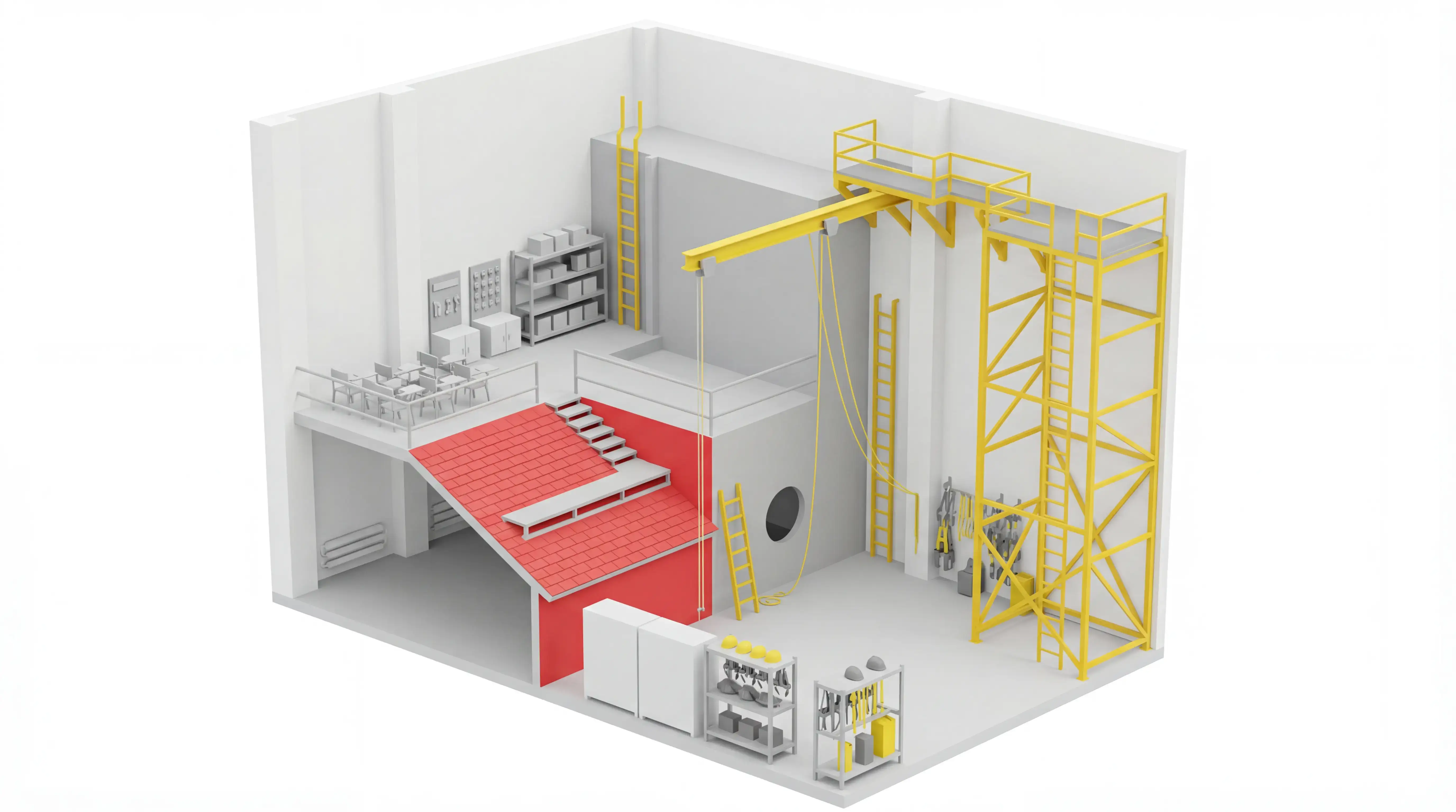 Training siguranță lucru la înălțime — instruire echipă WHTC